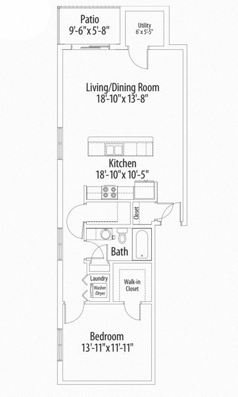 Camp Hill Apartment Floor Plan D | Camp Hill Apartments | Centerpointe Apartments